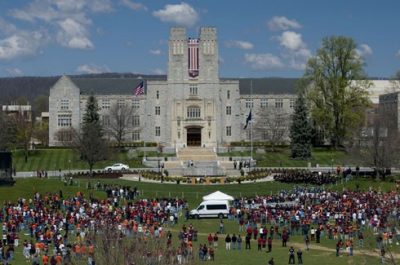 A view of the Drillfield before the start of the 2009 Day of Remembrance Commemoration Event.